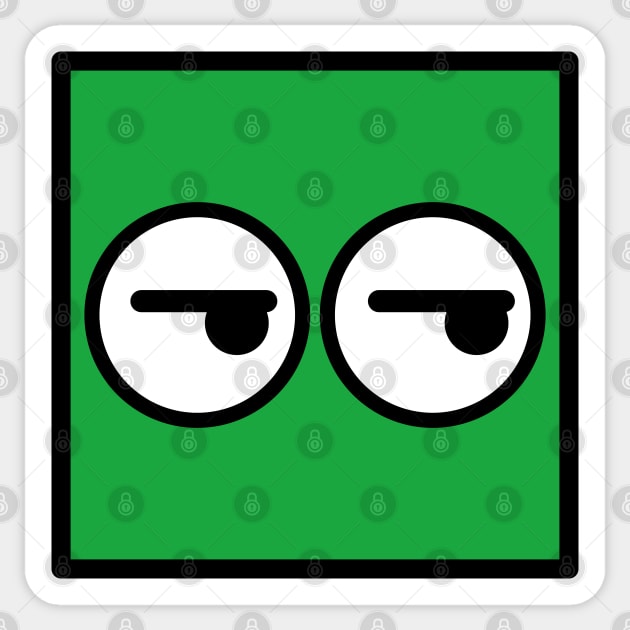 Kubi - the square emoticons – Tsk Tsk, the skeptical face Sticker by LiveForever